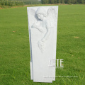 High Quality Hand Carved white marble headstone